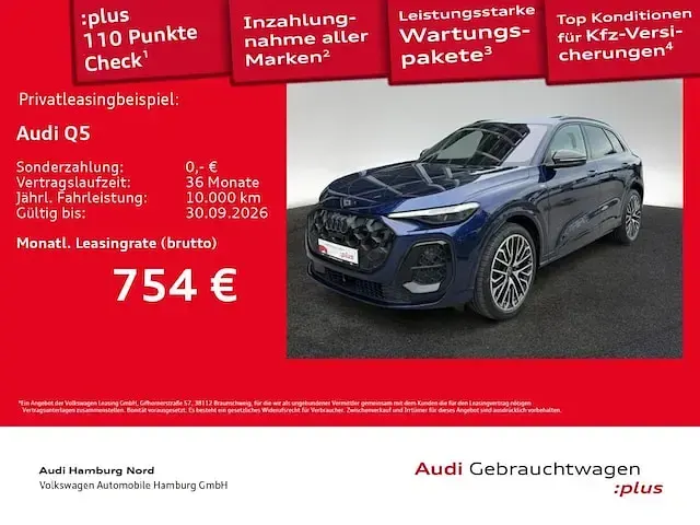 Gebraucht Audi Q5 S-Line 204 PS (150 kW) 2025 Navarrablau metallic SUV