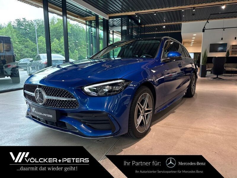 Blau Gebraucht 2024 Mercedes C300e AMG Limousine | 52.840 € (Superpreis) - Bild 1/4