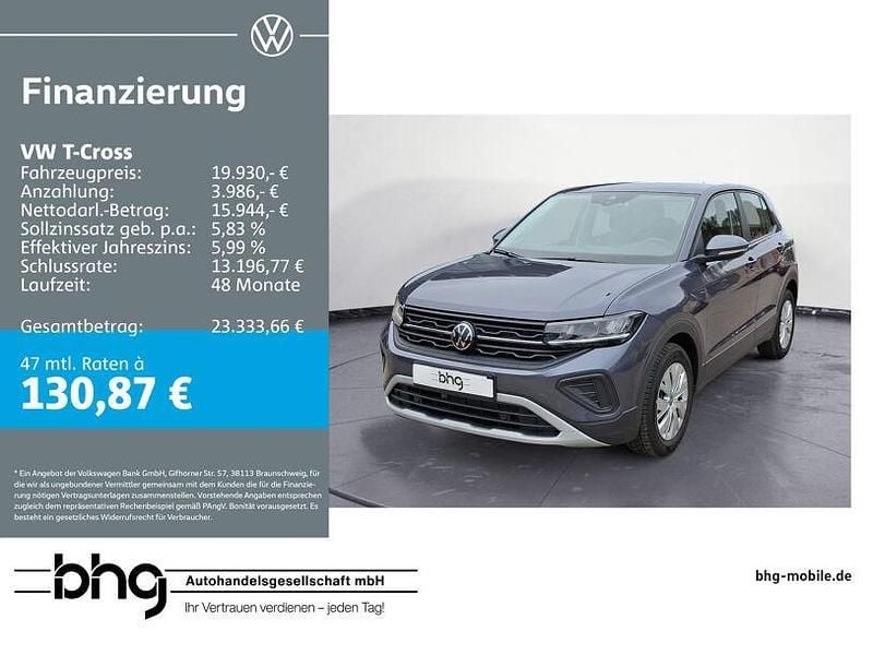 Gebraucht VW T-Cross 95 PS (69 kW) 2025 Grau SUV
