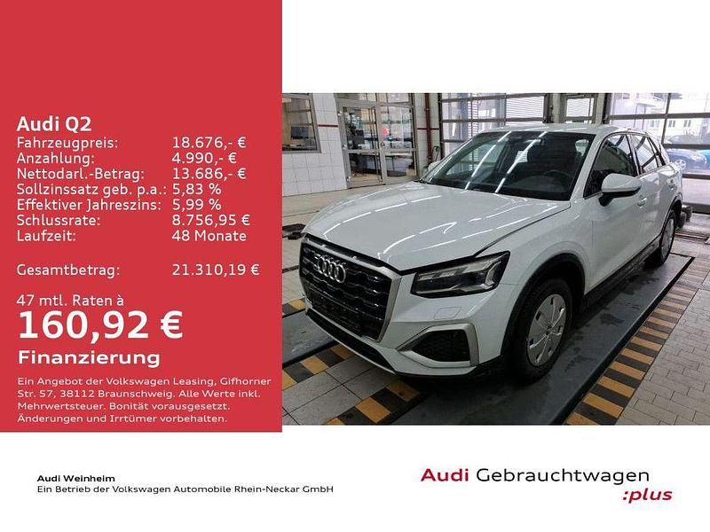 Gebraucht Audi Q2 Advanced Plus 110 PS (80 kW) 2021 Gletscherweiß metallic SUV