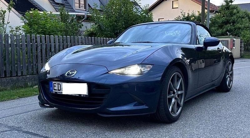Blau Gebraucht 2023 Mazda MX5 Cabrio | 28.999 € (Fairer Preis) - Bild 1/3