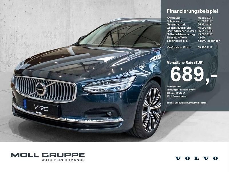 Denim blue / metallic Gebraucht 2024 Volvo V90 Plus Kombi | 65.950 € - Bild 1/4