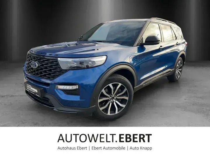 Atlasblau Gebraucht 2021 Ford Explorer ST SUV | 43.430 € (Guter Preis) - Bild 1/4