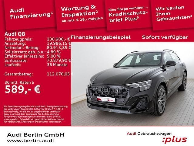 Mythosschwarz metallic Gebraucht 2025 Audi Q8 Ambiente SUV | 99.600 € (Teuer) - Bild 1/3