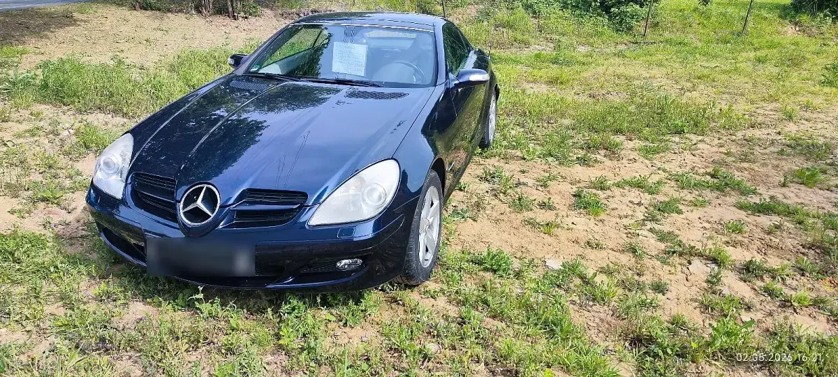 Brugt Mercedes SLK200 2004 Blå Cabriolet