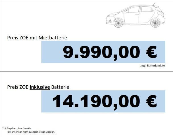 Gebraucht Renault Zoe Life 42 kW (58 PS) 2019 Weiß gletscherweiss Kleinwagen