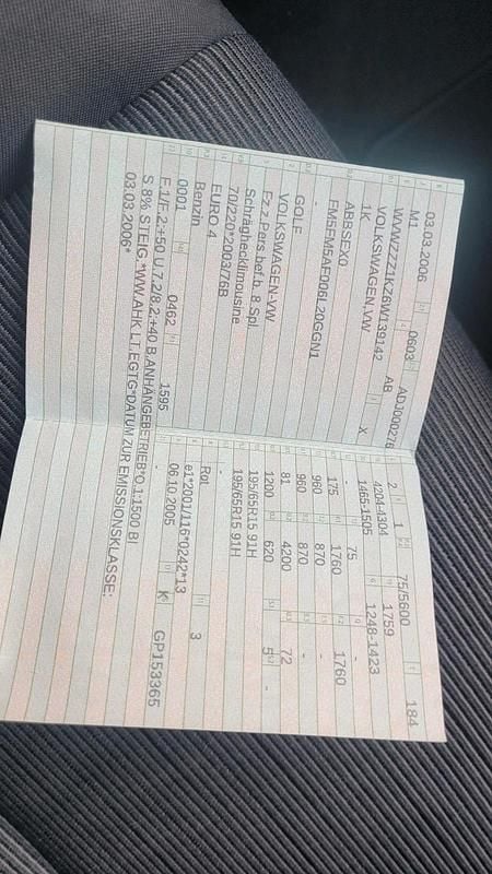 Gebraucht VW Golf V 102 PS (75 kW) 2006 Rot Kleinwagen