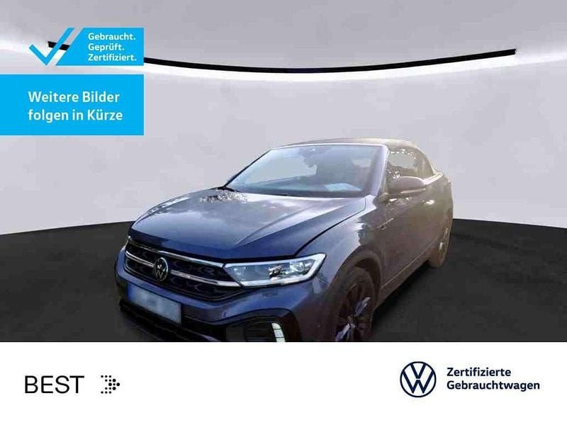 Rauchgrau metallic/schwarz Gebraucht 2022 VW T-Roc Cabriolet Style Cabrio | 27.999 € (Fairer Preis) - Bild 1/3