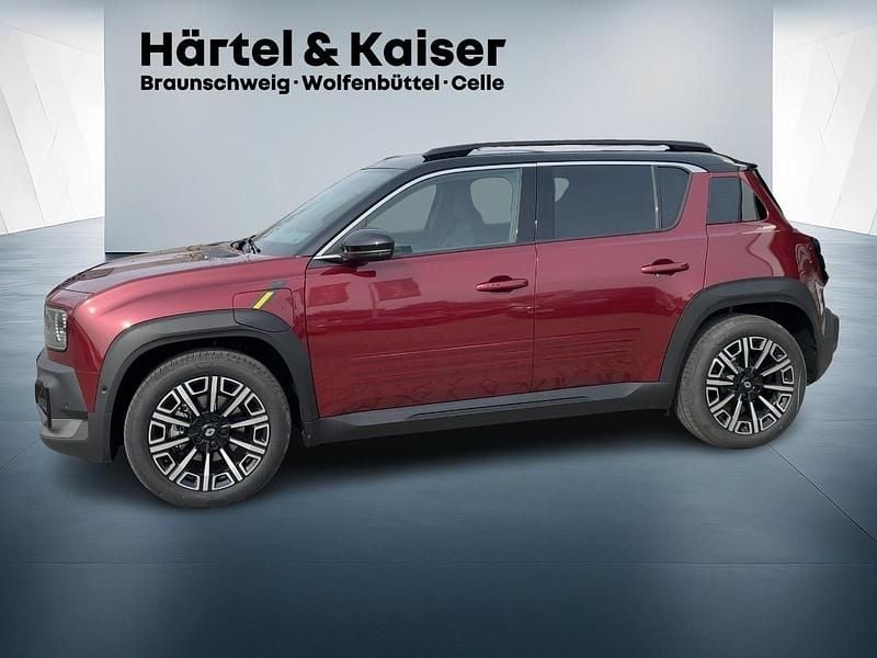 Neu Renault 4 E-Tech Iconic 11 kW (15 PS) 2025 Karmesinrot mit schwarzem dach (rot) SUV