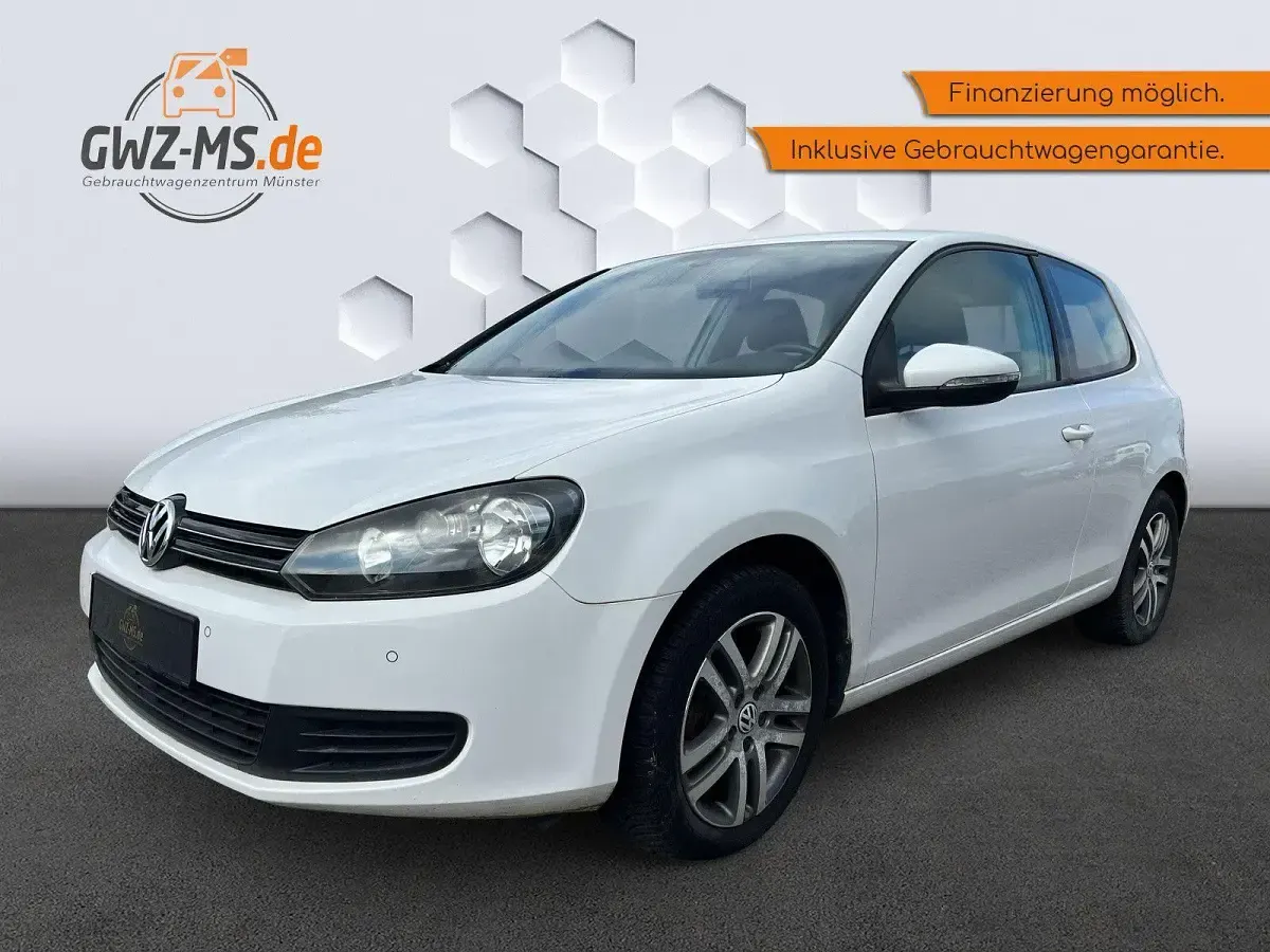 Gebraucht VW Golf VI Comfortline 122 PS (89 kW) 2009 Weiß Kleinwagen