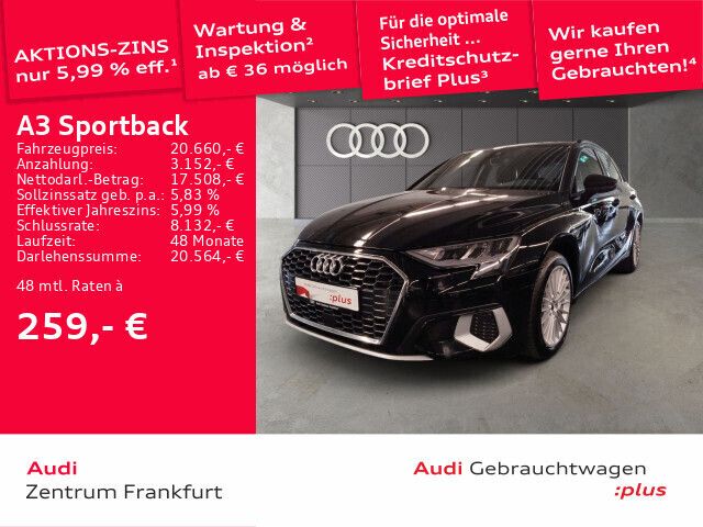 Gebraucht Audi A3 Sportback e-tron Advanced 204 PS (150 kW) 2022 Schwarz Kleinwagen
