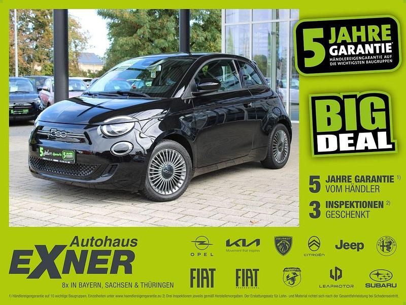 Onyx schwarz Gebraucht 2022 Fiat 500e Icon Kleinwagen | 16.990 € (Superpreis) - Bild 1/4