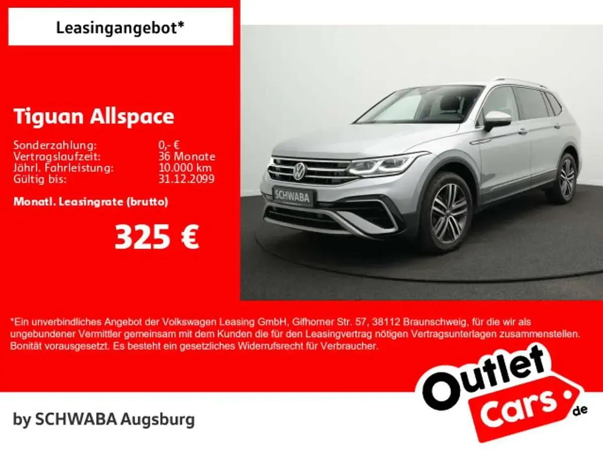 Usata VW Tiguan Allspace Elegance 190 CV (139 kW) 2023 Argento SUV