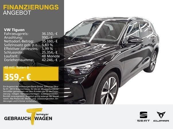 Schwarz Gebraucht 2024 VW Tiguan Elegance SUV | 36.150 € (Guter Preis) - Bild 1/4