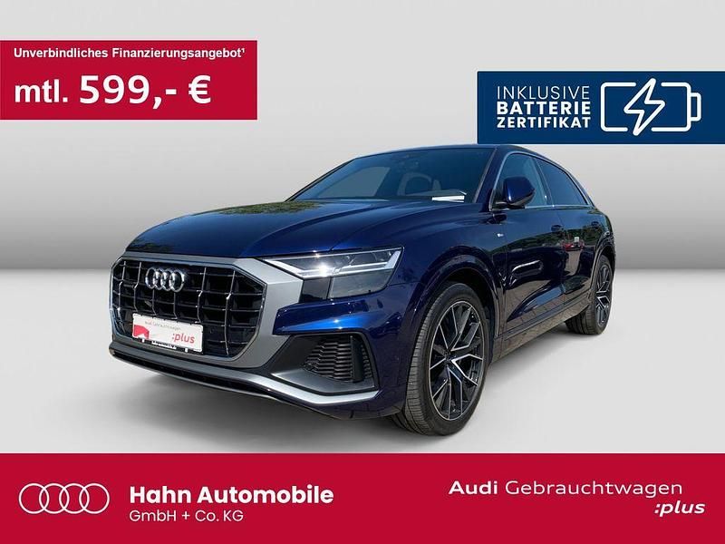 Navarrablau metallic Gebraucht 2021 Audi Q8 S-Line SUV | 58.970 € (Guter Preis) - Bild 1/3