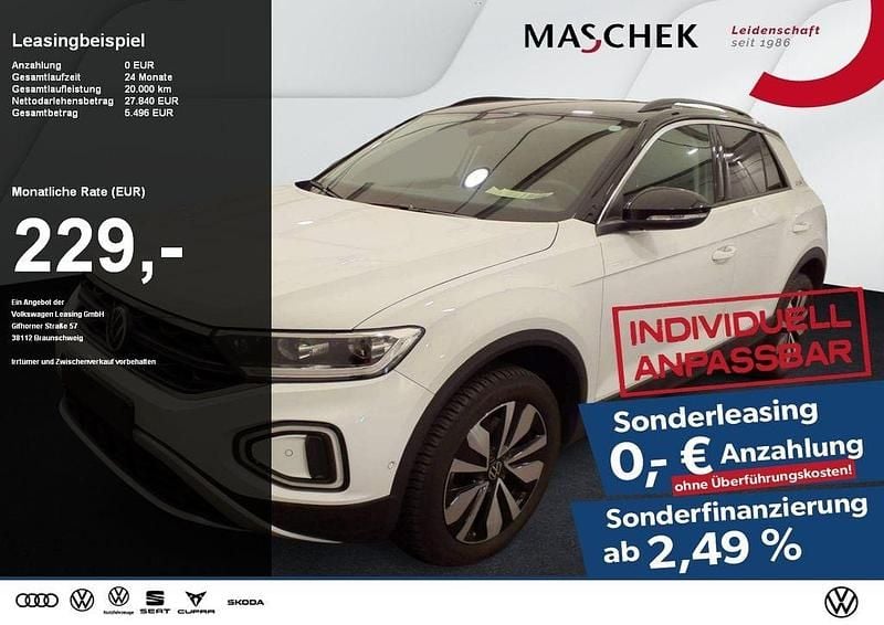 Pure white schwarz Gebraucht 2025 VW T-Roc Goal SUV | 26.810 € (Guter Preis) - Bild 1/4