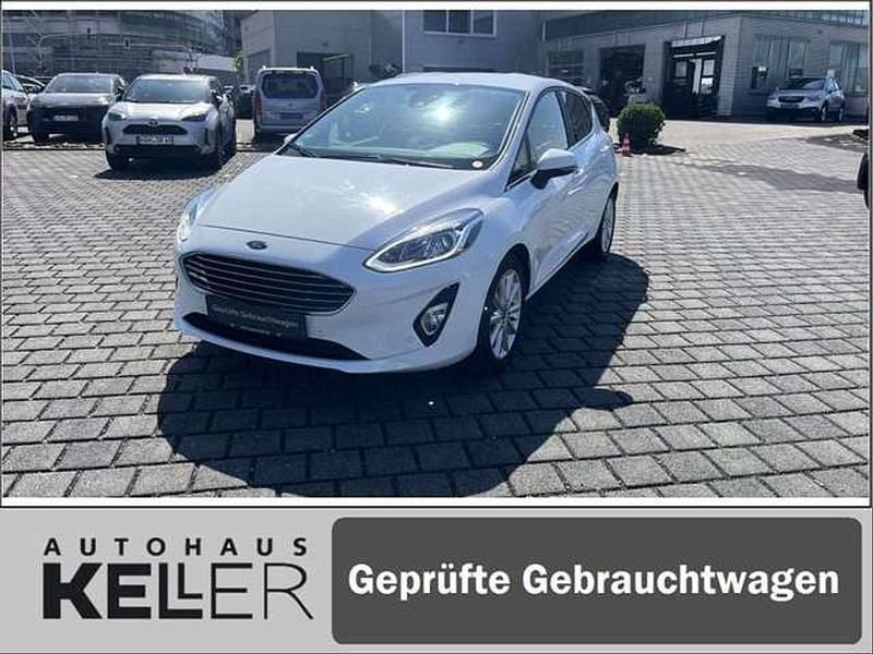Frozen white Gebraucht 2019 Ford Fiesta Titanium Kleinwagen | 13.990 € (Guter Preis) - Bild 1/4
