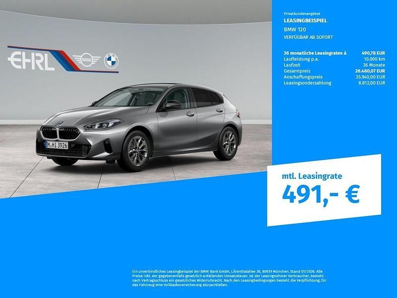 Nowe BMW 120 Performance 170 KM (125 kW) 2026 Szary Hatchback