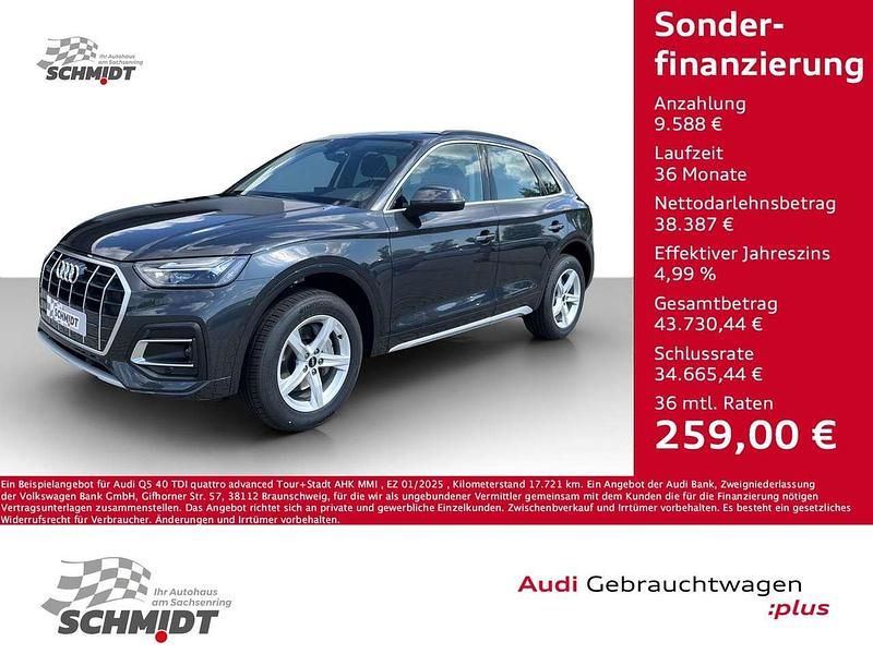 Grau Gebraucht 2025 Audi Q5 Advanced SUV | 47.975 € - Bild 1/4