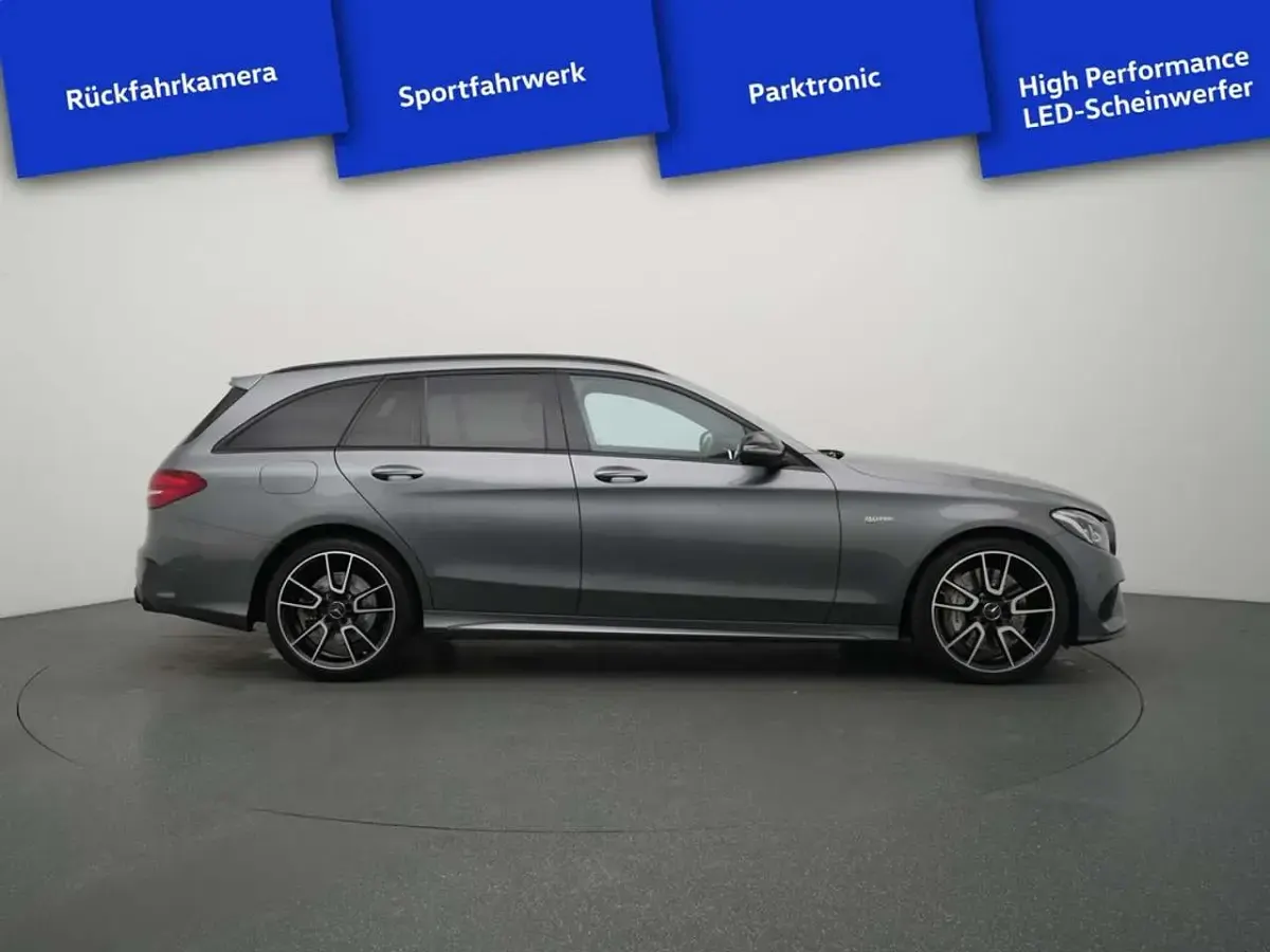 Gebraucht Mercedes C43 AMG AMG 367 PS (269 kW) 2017 Schwarz / selentin grau (metallic) Kombi