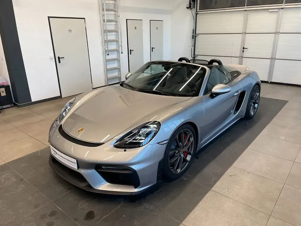 Gebraucht Porsche 718 Spyder Chrono 420 PS (308 kW) 2020 Silber Cabrio