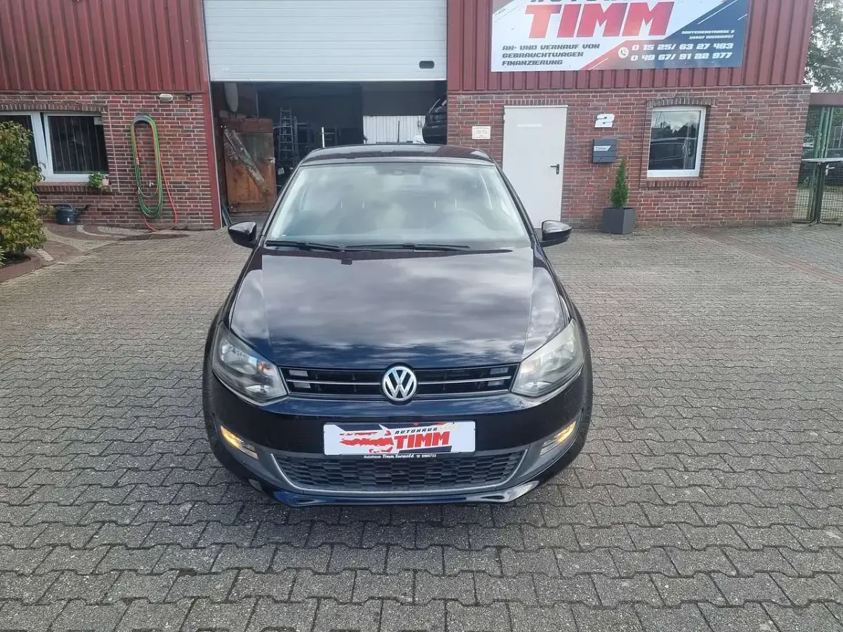 Gebraucht VW Polo Match 90 PS (66 kW) 2012 Schwarz Kleinwagen