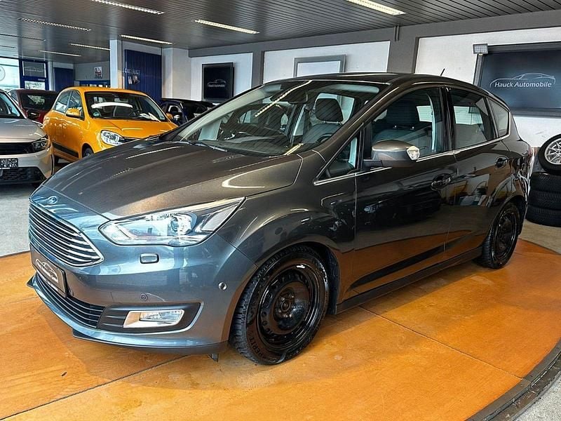 Grau Gebraucht 2017 Ford C-MAX Titanium Van / Kleinbus | 10.190 € (Fairer Preis) - Bild 1/3