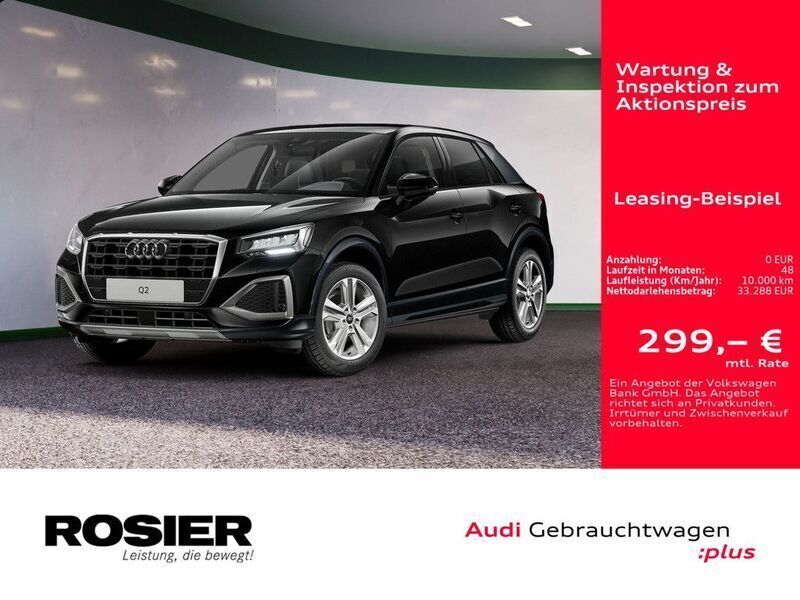 Schwarz / mythosschwarz Gebraucht 2024 Audi Q2 Advanced SUV | 33.288 € (Fairer Preis) - Bild 1/4
