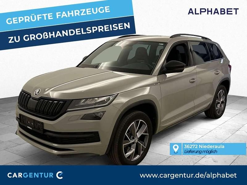 Stahl grau uni Gebraucht 2021 Skoda Kodiaq SportLine SUV | 28.807 € (Fairer Preis) - Bild 1/2
