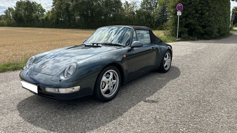 Grün Gebraucht 1996 Porsche 911 Carrera 4 Cabriolet Cabrio | 74.500 € (Superpreis) - Bild 1/4