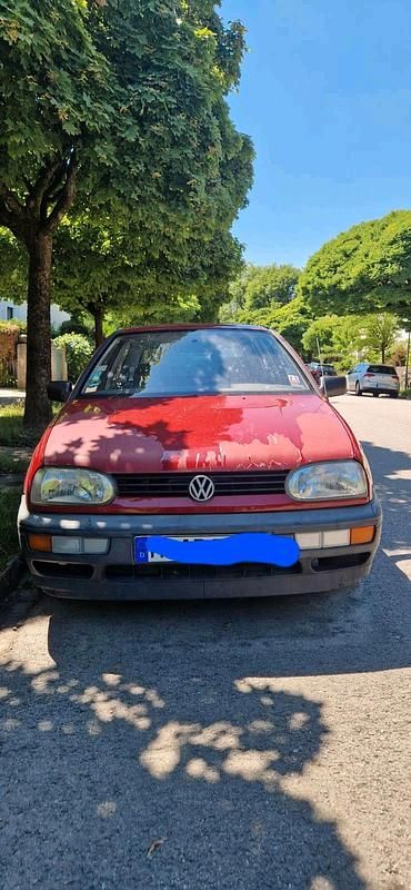Rot Gebraucht 1995 VW Golf III Kleinwagen | 800 € - Bild 1/4