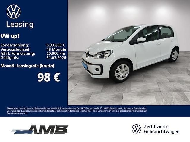 Gebraucht VW up! 65 PS (47 kW) 2021 Weiß Kleinwagen