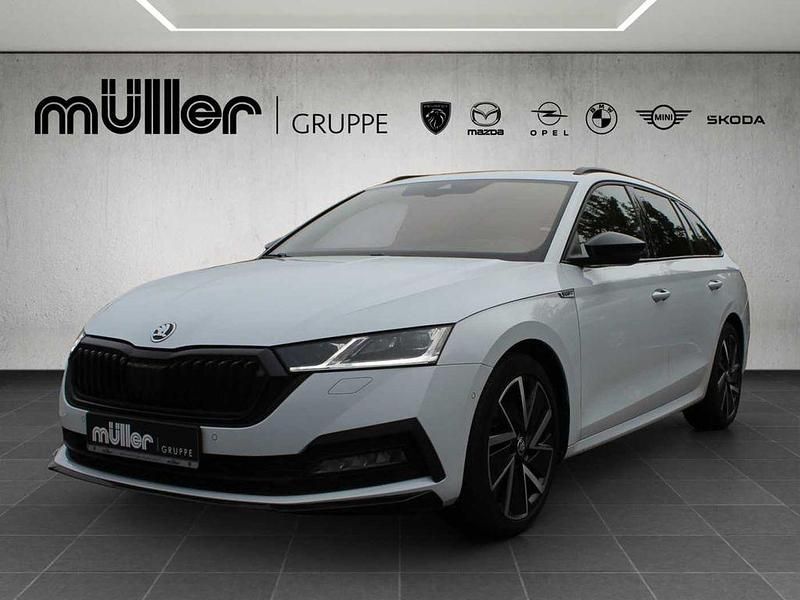 Moonweiss metallic (metallic) Gebraucht 2022 Skoda Octavia SportLine Kombi | 31.990 € (Fairer Preis) - Bild 1/4