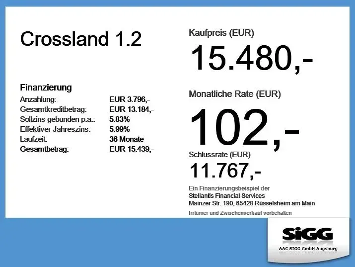 Gebraucht Opel Crossland 131 PS (96 kW) 2022 Weiß SUV