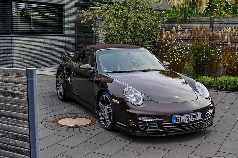 Gebraucht Porsche 997 Turbo 480 PS (353 kW) 2008 Braun Cabrio