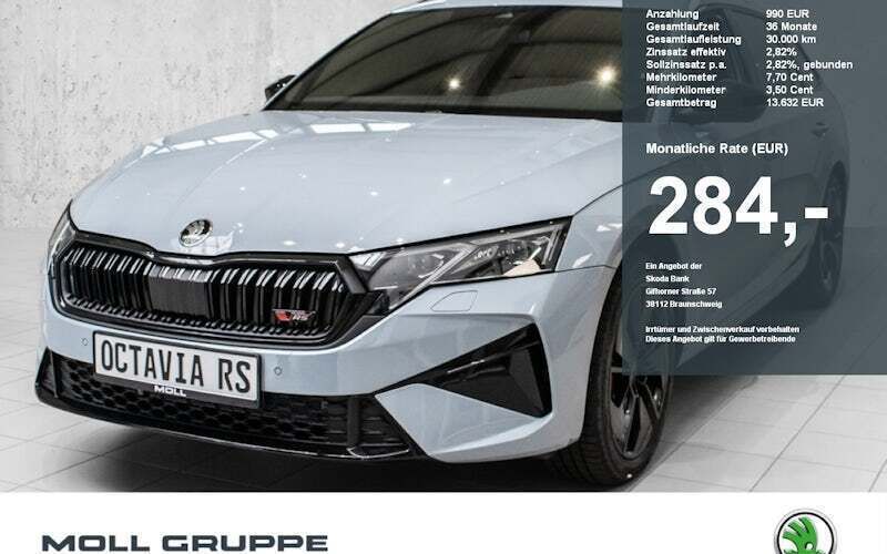 Grau Neu 2025 Skoda Octavia RS Kombi | 43.990 € (Etwas zu teuer) - Bild 1/4
