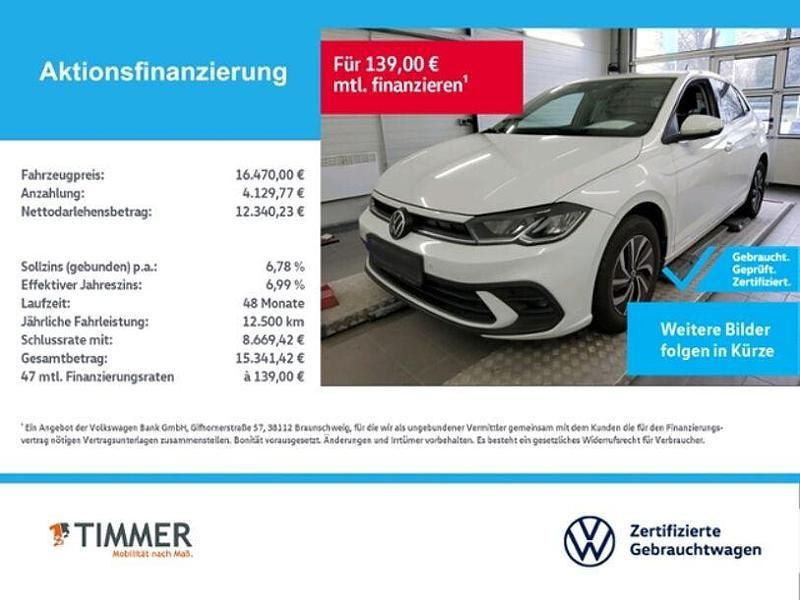 Gebraucht VW Polo Life 95 PS (69 kW) 2022 Weiß Kleinwagen