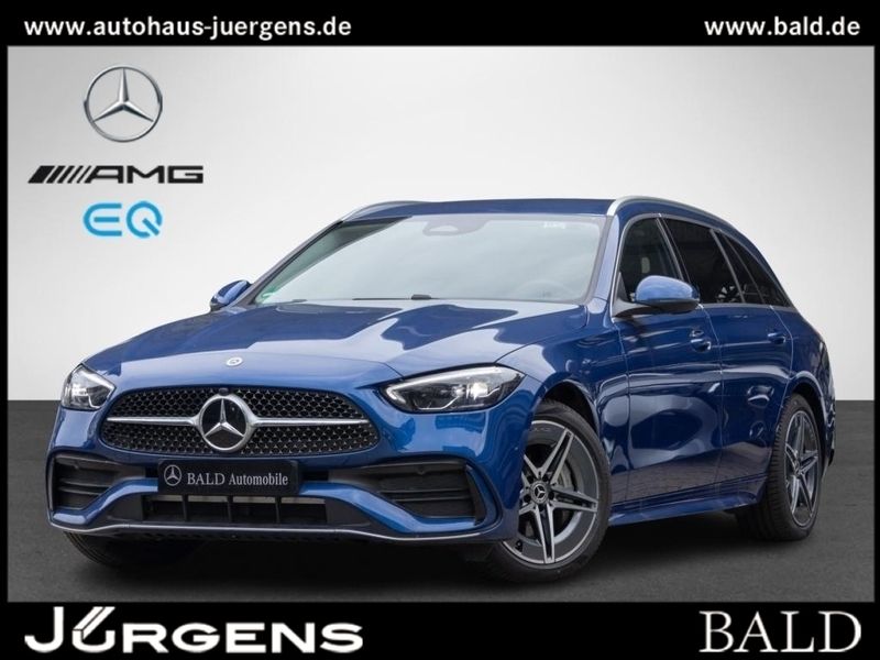 Metalliclack spektralblau Gebraucht 2024 Mercedes C300 AMG Kombi | 46.880 € (Fairer Preis) - Bild 1/4