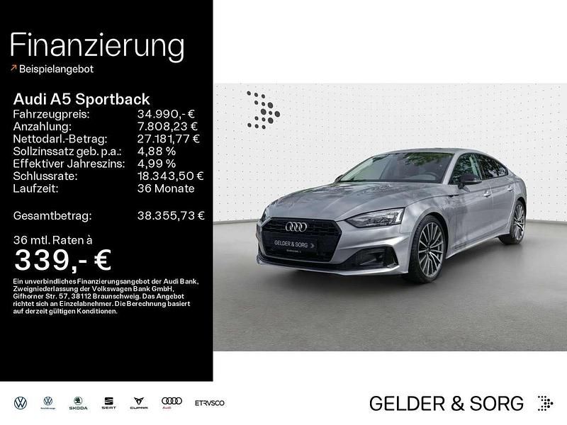 Florettsilber metallic Gebraucht 2022 Audi A5 Coupé | 33.990 € (Superpreis) - Bild 1/2