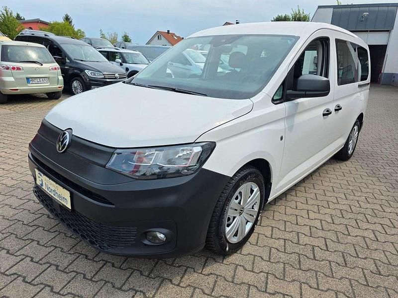 Candyweiss Gebraucht 2021 VW Caddy Maxi Van / Kleinbus | 18.990 € (Fairer Preis) - Bild 1/4