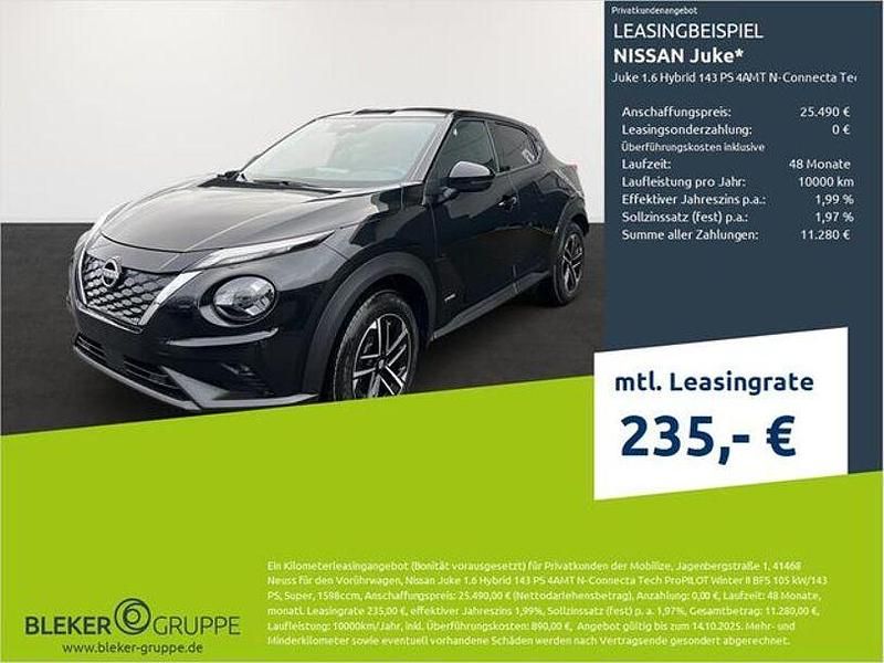 Pearl black schwarz Gebraucht 2025 Nissan Juke N-Connecta SUV | 25.490 € (Fairer Preis) - Bild 1/3