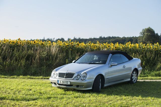 Gebraucht Mercedes CLK200 Avantgarde 163 PS (119 kW) 2001 Silber metallic Cabrio