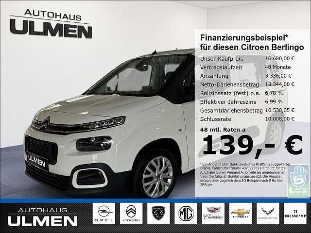 Weiß Gebraucht 2022 Citroën Berlingo Feel Van / Kleinbus | 16.680 € (Superpreis) - Bild 1/2