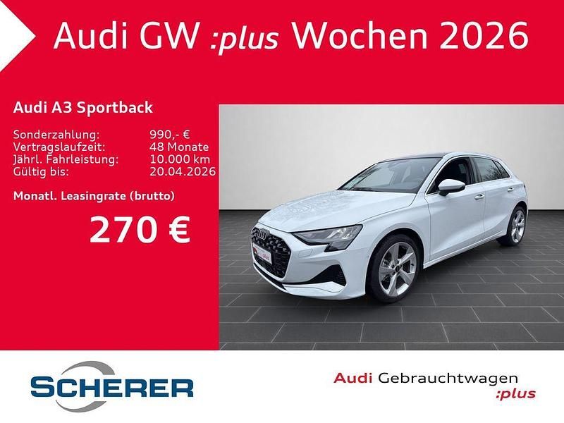 Gebraucht Audi A3 Advanced Plus 116 PS (85 kW) 2025 Gletscherweiß metallic Limousine