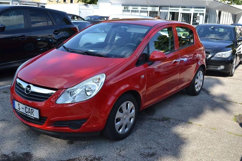 Rot Gebraucht 2009 Opel Corsa Edition Limousine | 2.900 € (Superpreis) - Bild 1/4