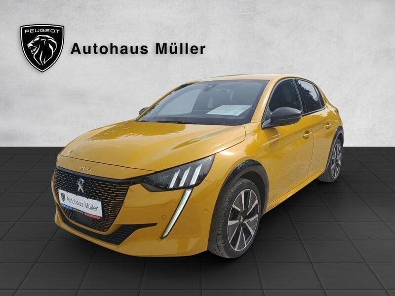 Gelb Gebraucht 2020 Peugeot e-208 Allure GT-Line Kleinwagen | 18.400 € (Etwas zu teuer) - Bild 1/4