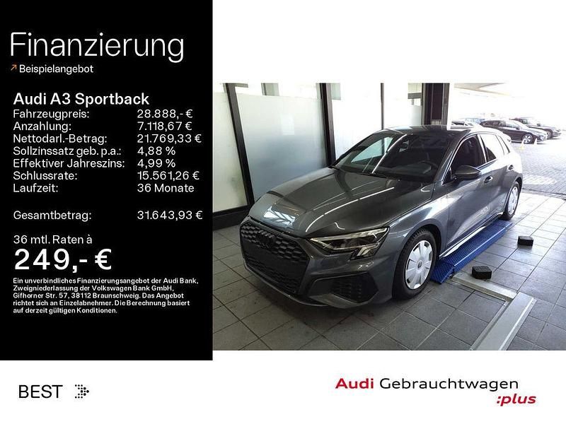Gebraucht Audi A3 S-Line 150 PS (110 kW) 2023 Daytonagrau perleffekt Limousine