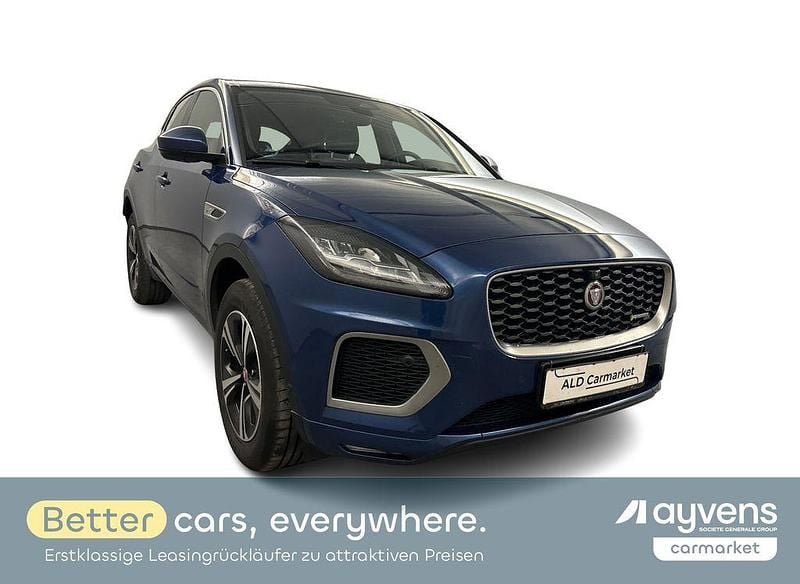 Lackierung: bluefire blue m Gebraucht 2021 Jaguar E-Pace R-Dynamic SUV | 29.480 € (Superpreis) - Bild 1/4