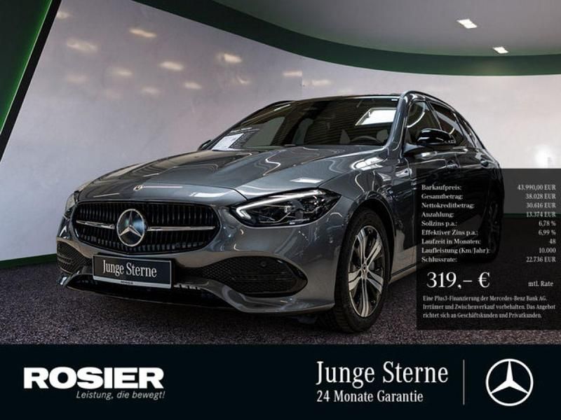 Grau / selenitgrau Gebraucht 2023 Mercedes C220 Avantgarde Kombi | 43.990 € (Teuer) - Bild 1/4