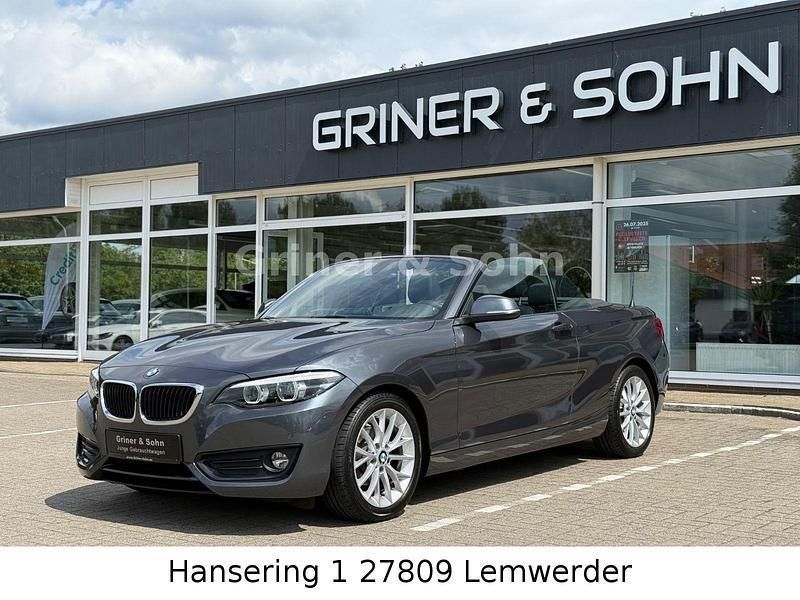 Grau Gebraucht 2021 BMW 218 Advantage Cabrio | 23.950 € - Bild 1/4